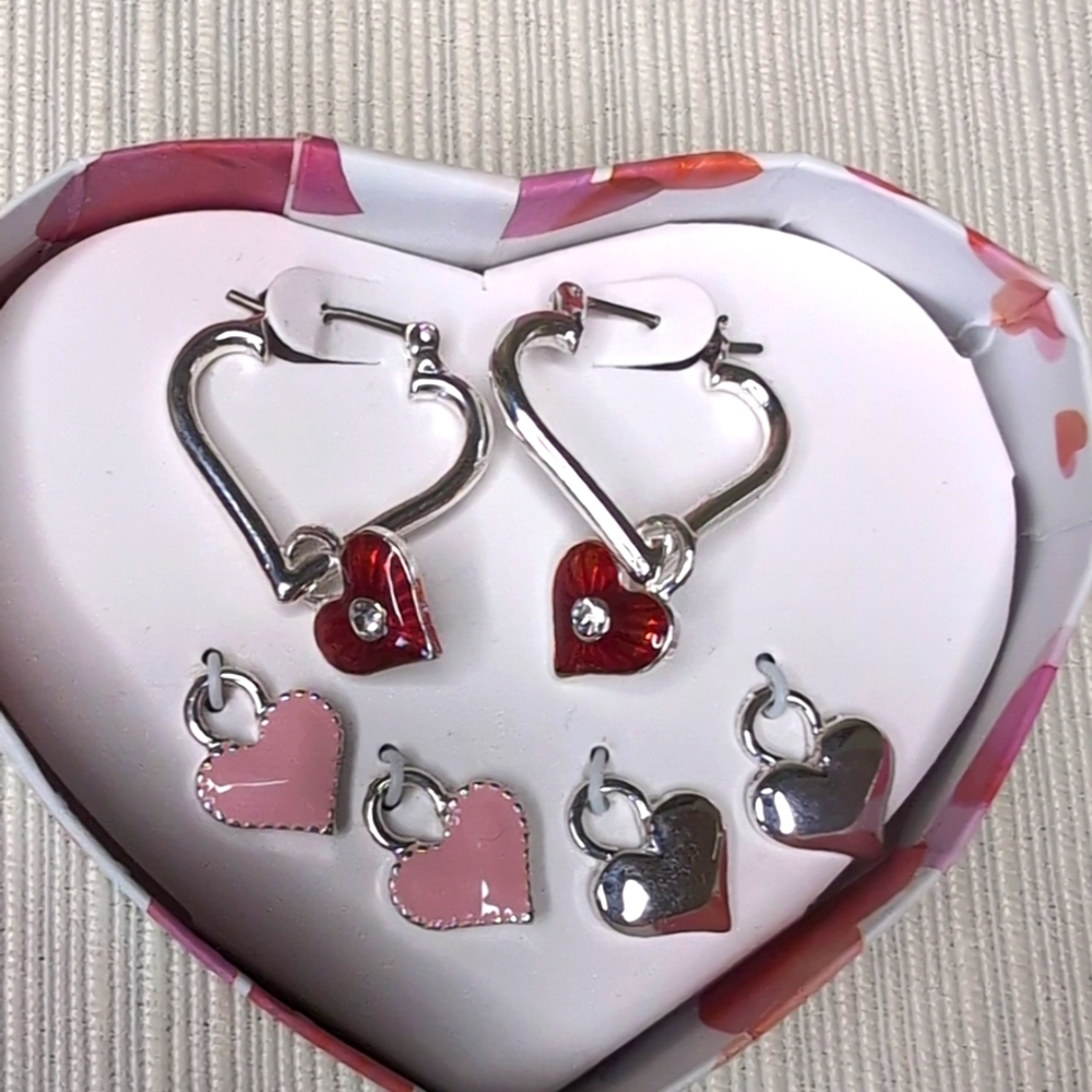 Avon Heart Earring Set